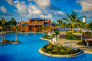 Land shark Pool on Harvest Caye, Belize, Norwegian Cruise Line Holdings