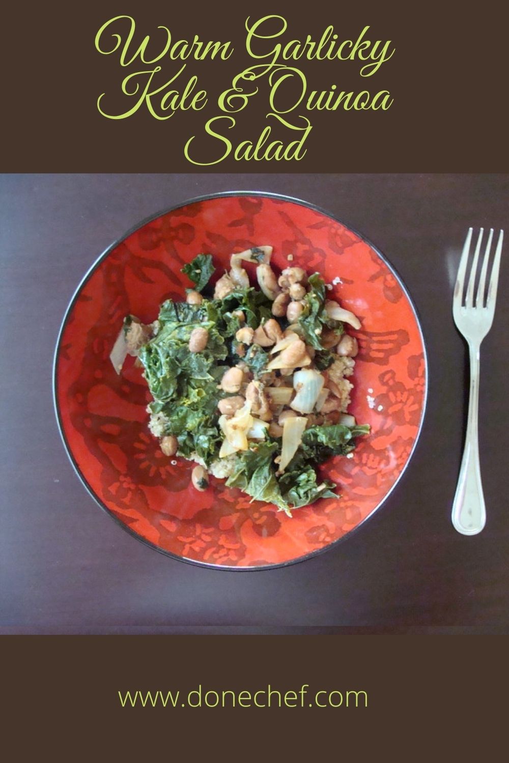 Warm Garlicky Kale & Quinoa Salad