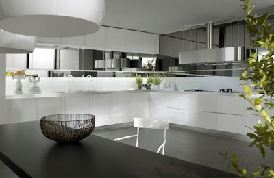 Luxury Black and White Kitchen Interior Design