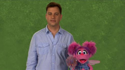 Jimmy Kimmel is in the Sesame Street Episode 4269, he explains what a sibling is.