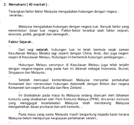 ILoveSejarah: Contoh Faktor hubungan luar