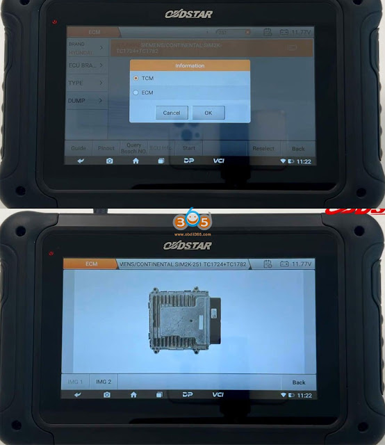 Read and Write Hyundai SIM2K-251 ECU by OBDSTAR DC706 5