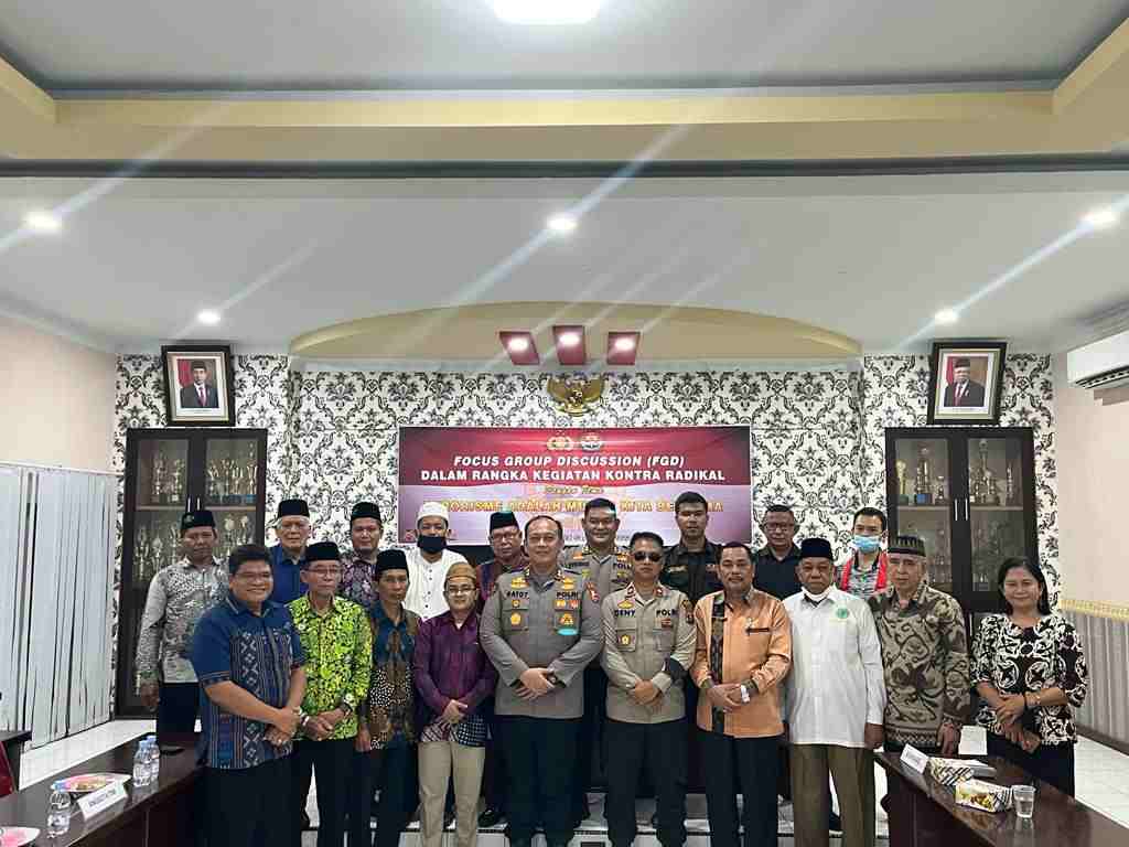 Bersama Divhumas Polri Polres Binjai dan Tokoh Tokoh Melaksanakan FGD