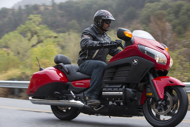 Red F6B with backrest installed.