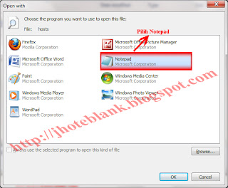 Pilih Notepad
