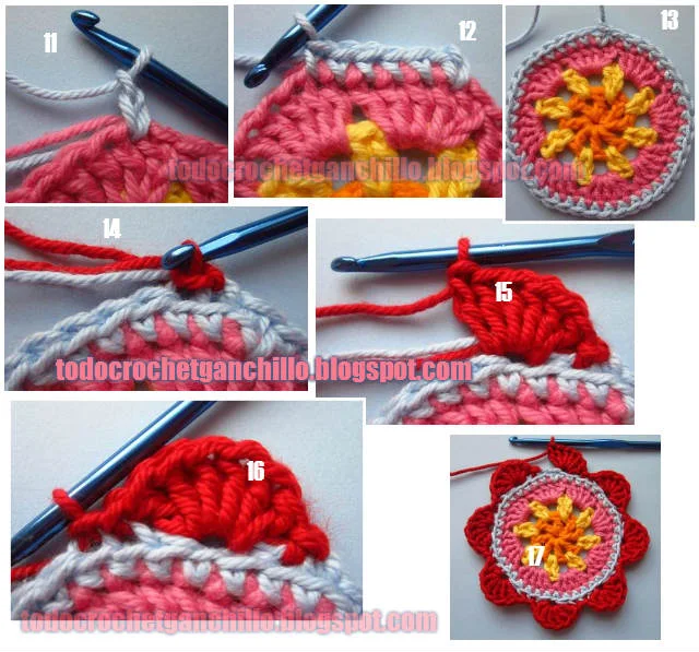 Como tejer flor crochet