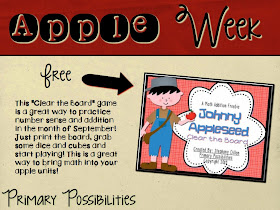 http://www.teacherspayteachers.com/Product/Johnny-Appleseed-Clear-the-Board-Math-Freebie-877107