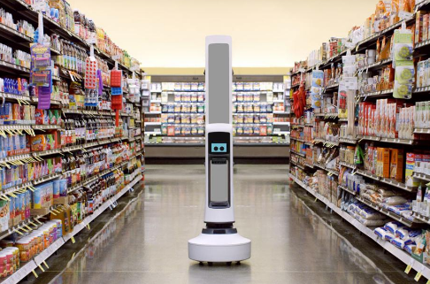 koronavirüs salgınında marketlere yardımcı robotlar