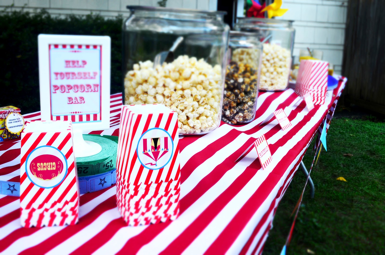 Food Spotlights Under The Big Top Circus Themed 1st Birthday Party