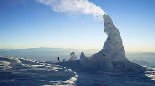 Ice Towers Gunung Erebus, Antartika