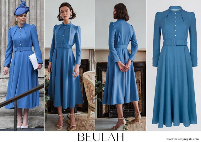 Princess Beatrice wore Beulah London Ahana Crepe Midi Dress