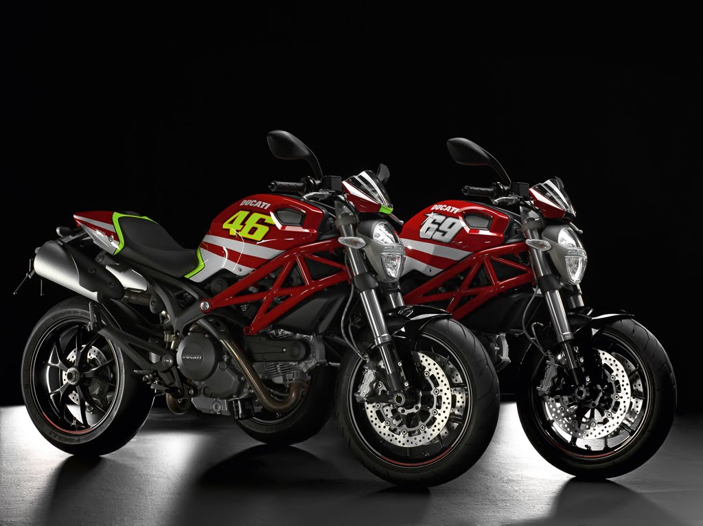 Gambar Ducati Monster MotoGP 2011, Edisi Rossi dan Hayden 