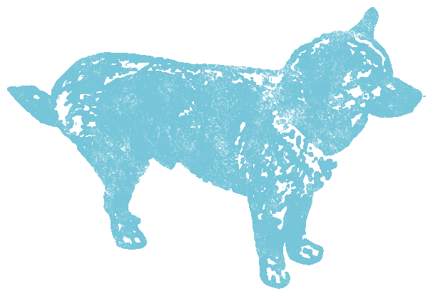 横向きの犬のイラスト スタンプ 動物 かわいいスタンプ 判子 イラストのフリー素材集 無料