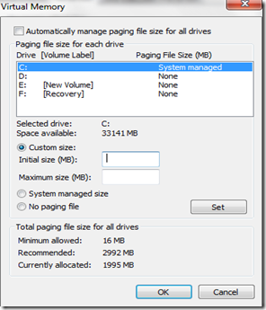 Increasing system speed by increasing virtual memory