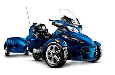 2010 Can-Am Spyder RT Audio and Convenience Roadster with cart