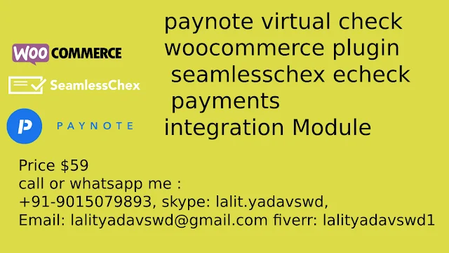 paynote virtual check woocommerce plugin seamlesschex echeck payments