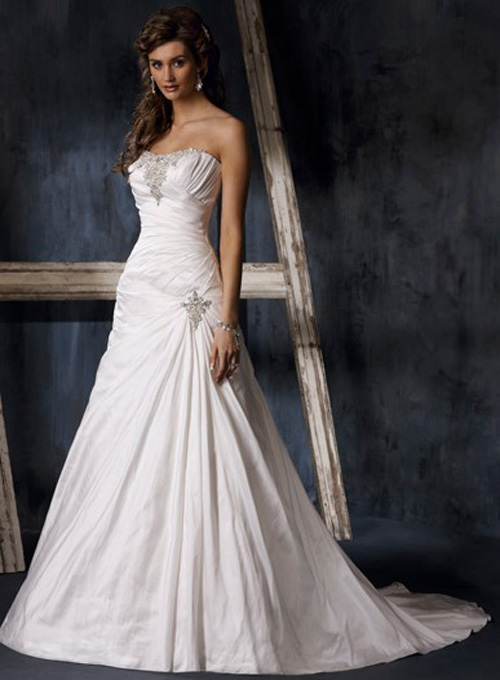 strapless wedding dresses 