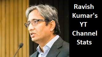 Ravish Kumar's YT Channel Stats