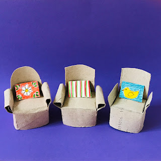 cardboard roll armchairs