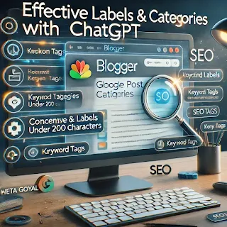 How to Create Effective Labels and Categories Under 200 Characters for Better Google Rankings Using ChatGPT on Google Blogger Author: Shweta