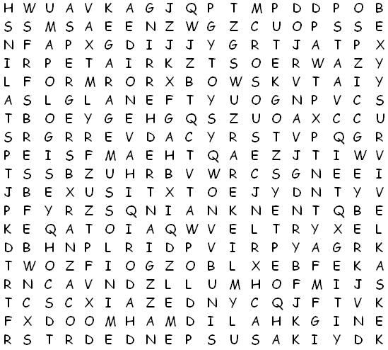 One lesson I learned from the George Foulkes wordsearch is that these