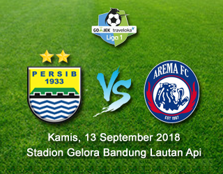 Persib VS Arema FC Digelar Kamis, 13 September 2018