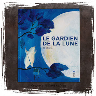 Le gardien de la lune livre pour enfant sur les phases de quartier et croissant du satellite de la terre de Editions Saltimbanque