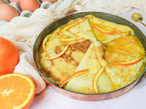 Recette des crêpes Suzettes traditionnelles, au beurre d'orange