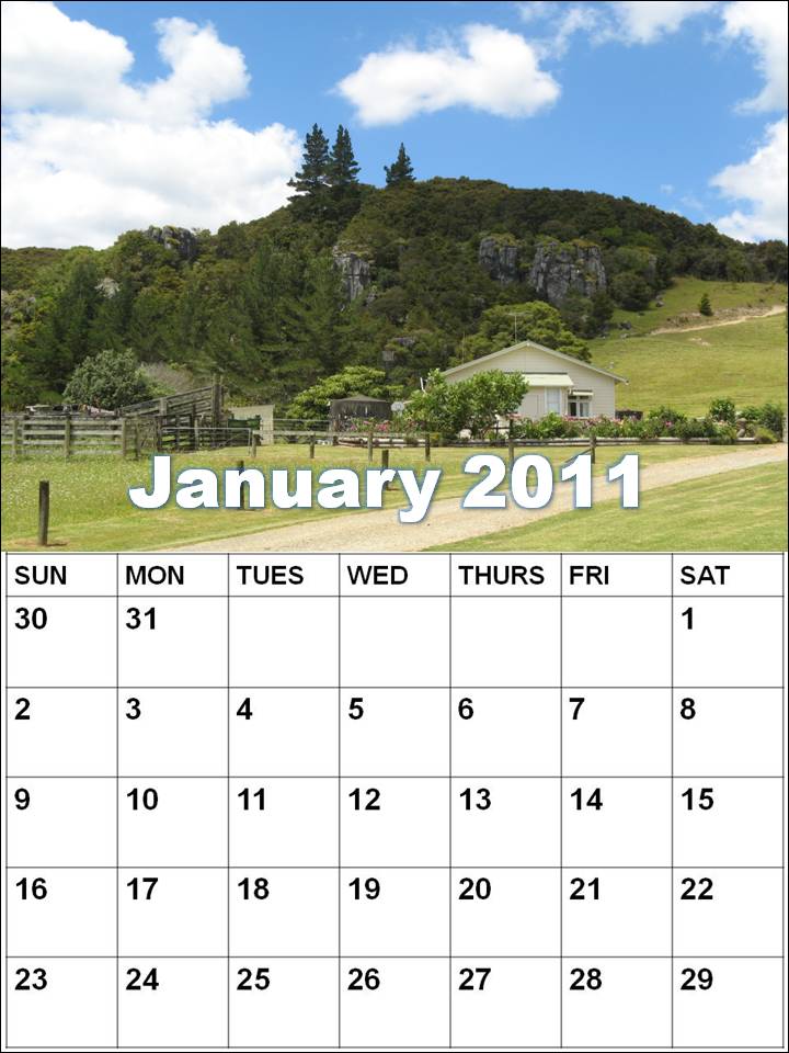 blank calendar 2011 australia. Blank Calendar 2011 January or