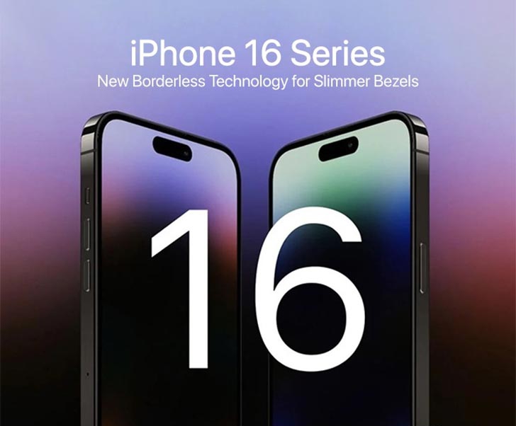 Apple iPhone 16 Series to Introduce New Borderless Technology for Slimmer Bezels