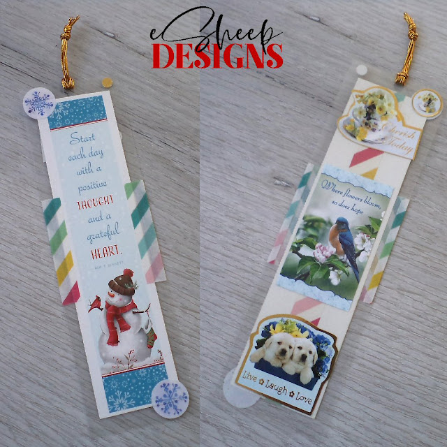 junk journal bookmark by eSheep Designs