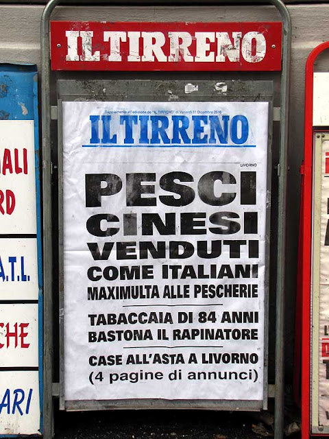 Il Tirreno, locandina del 31 Dicembre 2010