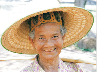 Rostro amigo en Sukhothai, Tailandia