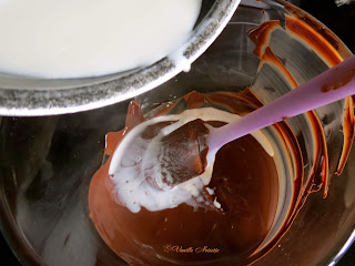 ENTREMETS AUX DEUX MOUSSES AU CHOCOLAT mousse chocolat noir