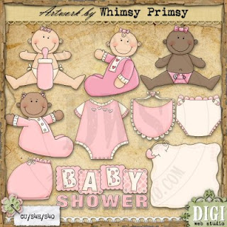 Free Baby Shower Clip Art For Girls