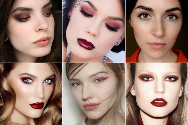 Marsala cor Pantone 2015 looks de maquiagem