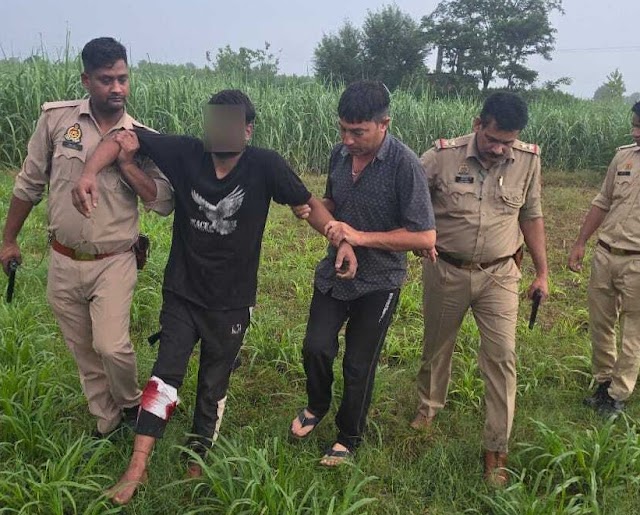 पुलिस मुठभेड़ में दो गोकशों को पैर में गोली लगी, चार गिरफ्तार