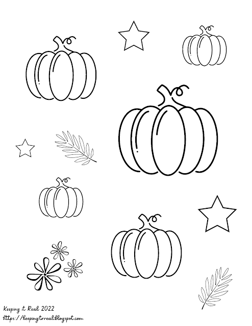 Pumpkins Coloring Page - free printable