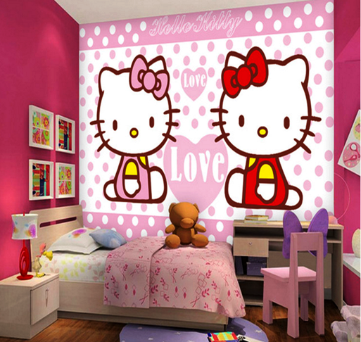 Kamar Tidur Anak Perempuan Minimalis Warna Pink