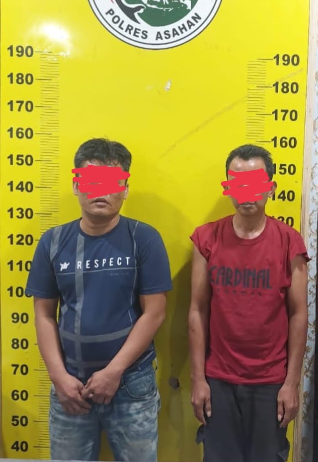 Diduga Sebagai BD Sabu, Dua Pria Ditangkap Satres Narkoba Polres Asahan 