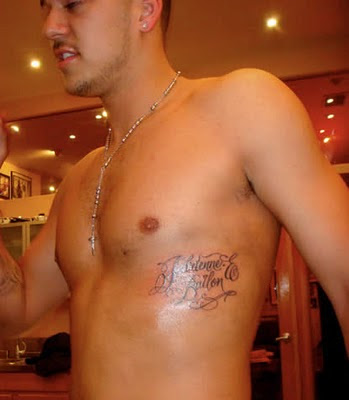 Rob Kardashian Ribcage Tattoo