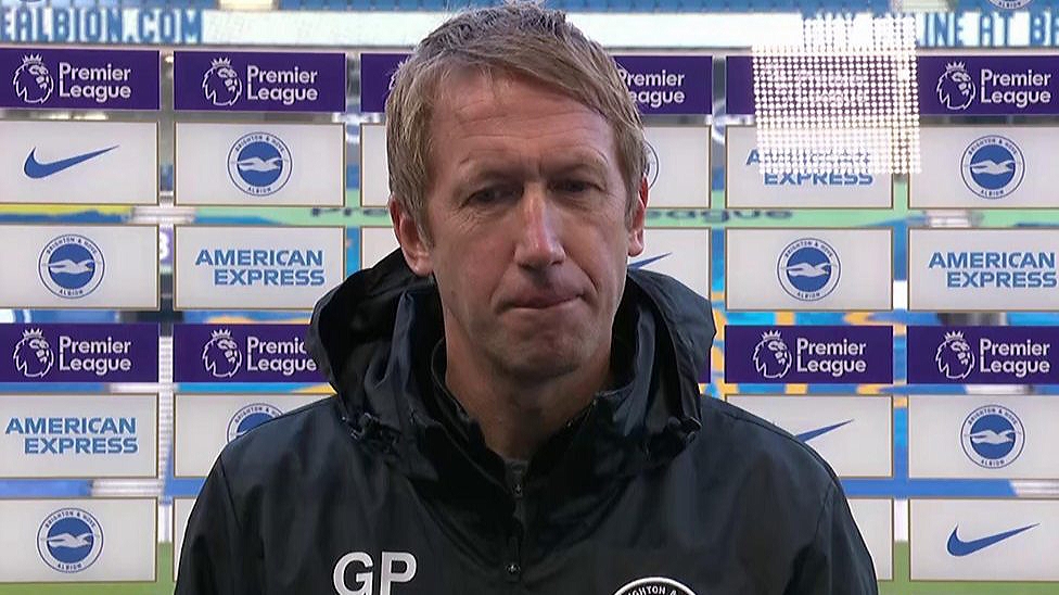 Brighton 1-1 Liverpool: Graham Potter interview.