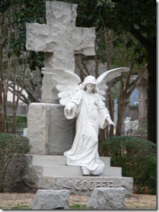 One of the magnificent monuments in Oakwood Cemetery, Waco,TX