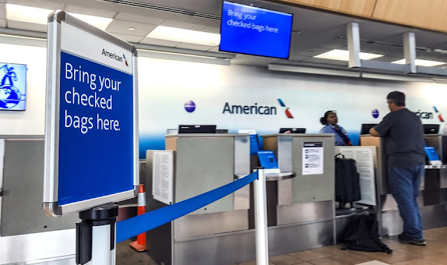 American Airlines Bring on checked bags