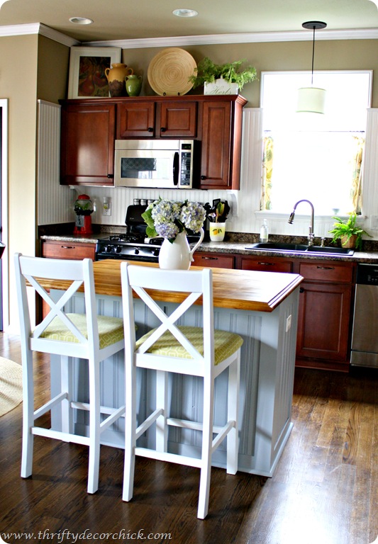 beadboard board and batten kitchen island