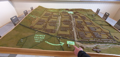 3D model of Knockaloe Internment Camp at Knockaloe Visitor Centre