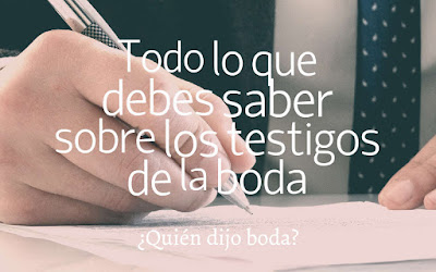 Todo lo que debes saber sobre los testigos de la boda