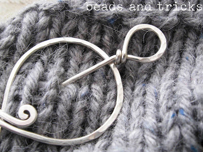 spilla da scialle (shawl pin) in argento sterling