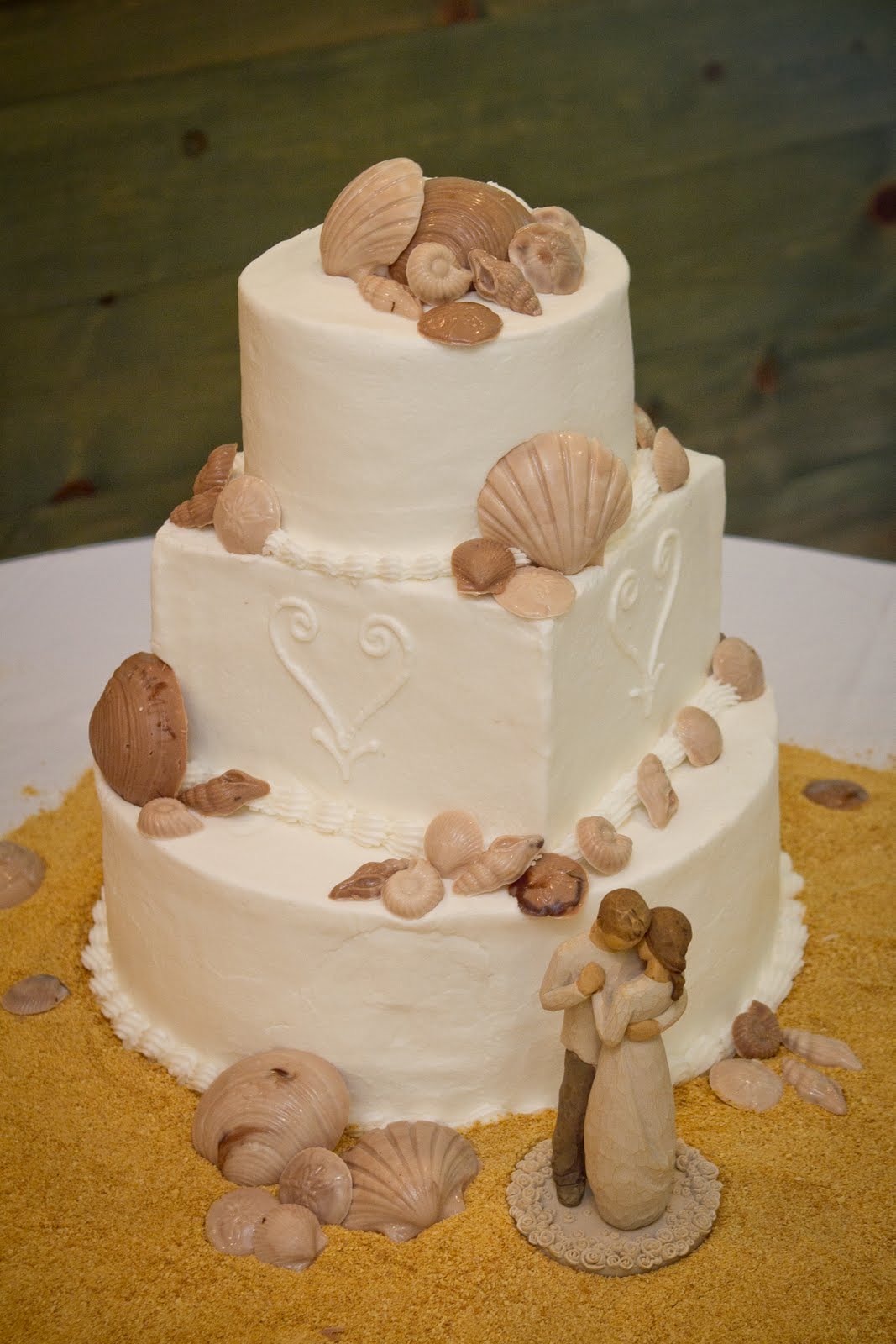 beach wedding cakes