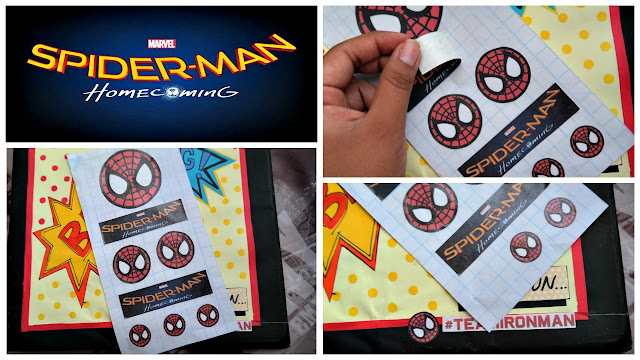 spiderman homecoming stickers caseros